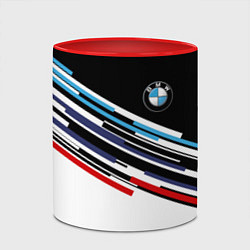 Кружка 3D BMW BRAND COLOR БМВ, цвет: 3D-белый + красный — фото 2