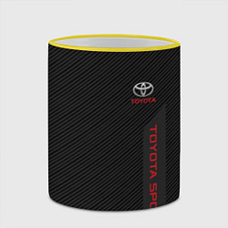 Кружка 3D Toyota: Sport Line, цвет: 3D-желтый кант — фото 2