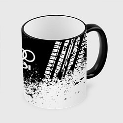 Кружка 3D Audi: Black Spray, цвет: 3D-черный кант