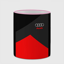 Кружка 3D Audi: Red Sport, цвет: 3D-розовый кант — фото 2