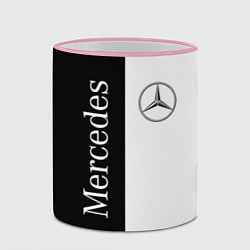 Кружка 3D Mercedes B&W, цвет: 3D-розовый кант — фото 2