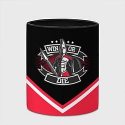 Кружка 3D FCSM: Win or Die!, цвет: 3D-белый + черный — фото 2