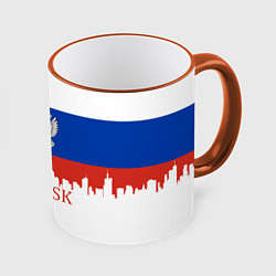 Кружка 3D Irkutsk: Russia, цвет: 3D-оранжевый кант