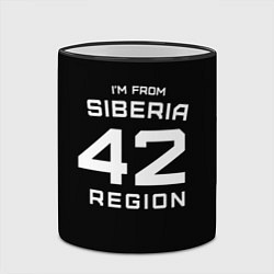 Кружка 3D Im from Siberia: 42 Region, цвет: 3D-черный кант — фото 2