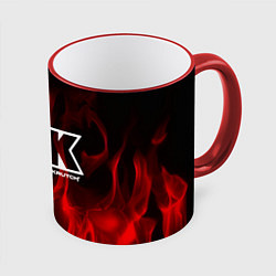 Кружка 3D Thousand Foot Krutch: Red Flame, цвет: 3D-красный кант