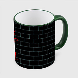 Кружка 3D Pink Floyd: The Wall, цвет: 3D-зеленый кант