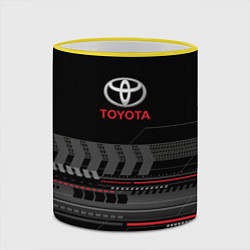 Кружка 3D Toyota TRD, цвет: 3D-желтый кант — фото 2