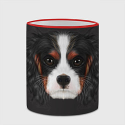 Кружка 3D Cavalier King Charles, цвет: 3D-красный кант — фото 2