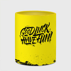 Кружка 3D GLHF, цвет: 3D-белый + желтый — фото 2