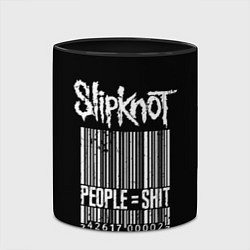 Кружка 3D Slipknot: People Shit, цвет: 3D-белый + черный — фото 2