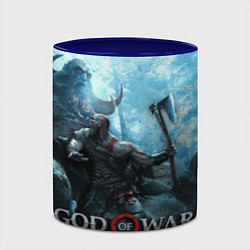 Кружка 3D God of War: Dynasty, цвет: 3D-белый + синий — фото 2
