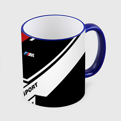 Кружка 3D BMW GEOMETRY SPORT БМВ M PERFORMANCE, цвет: 3D-синий кант
