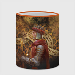 Кружка 3D Kingdom Come: Charles IV, цвет: 3D-оранжевый кант — фото 2