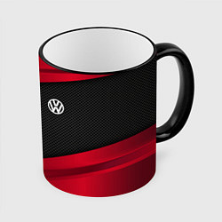 Кружка 3D Volkswagen: Red Sport, цвет: 3D-черный кант