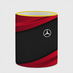 Кружка 3D Mercedes Benz: Red Sport, цвет: 3D-желтый кант — фото 2