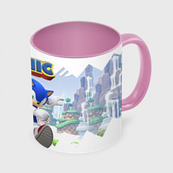Кружка 3D Sonic Stories, цвет: 3D-белый + розовый