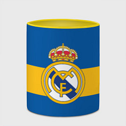 Кружка 3D Реал Мадрид, цвет: 3D-белый + желтый — фото 2