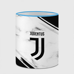 Кружка 3D Juventus, цвет: 3D-небесно-голубой кант — фото 2