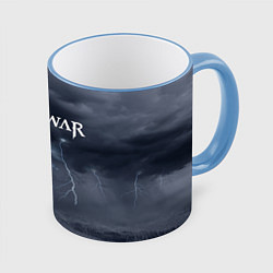 Кружка 3D God of War: Storm, цвет: 3D-небесно-голубой кант