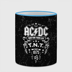 Кружка 3D AC/DC: Run For Your Life, цвет: 3D-небесно-голубой кант — фото 2