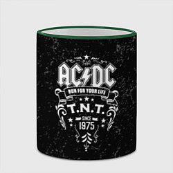 Кружка 3D AC/DC: Run For Your Life, цвет: 3D-зеленый кант — фото 2
