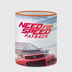 Кружка 3D Need for Speed: Payback цвета 3D-оранжевый кант — фото 2