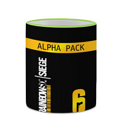 Кружка 3D Rainbow Six Siege: Alpha Pack, цвет: 3D-светло-зеленый кант — фото 2