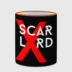Кружка 3D Scarlxrd Logo, цвет: 3D-оранжевый кант — фото 2