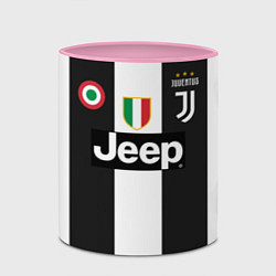 Кружка 3D FC Juventus 18-19, цвет: 3D-белый + розовый — фото 2