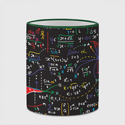 Кружка 3D Math, цвет: 3D-зеленый кант — фото 2