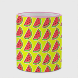 Кружка 3D Арбузный микс, цвет: 3D-розовый кант — фото 2