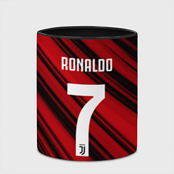 Кружка 3D Ronaldo 7: Red Sport, цвет: 3D-белый + черный — фото 2