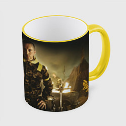 Кружка 3D 21 Pilots Boys, цвет: 3D-желтый кант