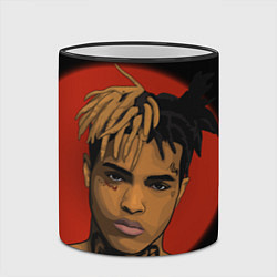 Кружка 3D XXXTentacion: Red Sun, цвет: 3D-черный кант — фото 2
