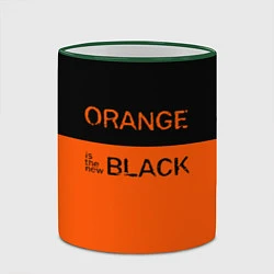 Кружка 3D Orange Is the New Black, цвет: 3D-зеленый кант — фото 2