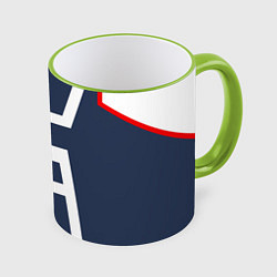 Кружка 3D MHA U A SCHOOL, цвет: 3D-светло-зеленый кант