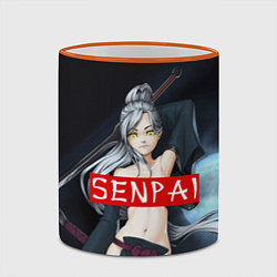 Кружка 3D Senpai Goddess, цвет: 3D-оранжевый кант — фото 2