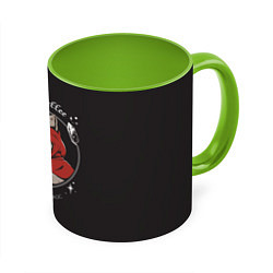 Кружка 3D Black Cat, Black Coffee, цвет: 3D-белый + светло-зеленый
