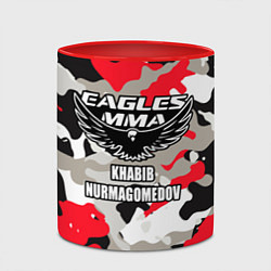 Кружка 3D Khabib Nurmagomedov: Red Camo, цвет: 3D-белый + красный — фото 2