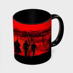 Кружка 3D RDR 2: Sunset, цвет: 3D-белый + черный