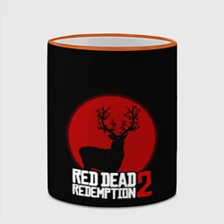 Кружка 3D RDR 2: Sunshine Deer, цвет: 3D-оранжевый кант — фото 2