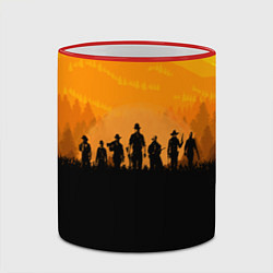 Кружка 3D Red Dead Redemption: Orange Sun, цвет: 3D-красный кант — фото 2