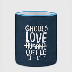 Кружка 3D Ghouls Love Coffee, цвет: 3D-небесно-голубой кант — фото 2