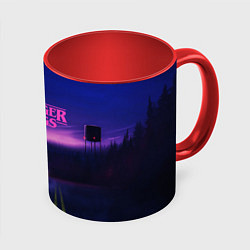 Кружка 3D Stranger Things: Neon Road, цвет: 3D-белый + красный