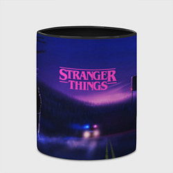 Кружка 3D Stranger Things: Neon Road, цвет: 3D-белый + черный — фото 2