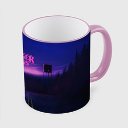 Кружка 3D Stranger Things: Neon Road, цвет: 3D-розовый кант