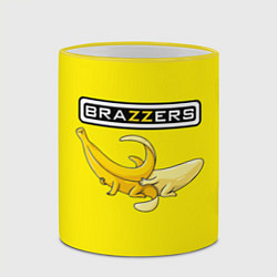 Кружка 3D Brazzers: Yellow Banana, цвет: 3D-желтый кант — фото 2
