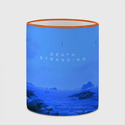 Кружка 3D Death Stranding: Blue Heaven, цвет: 3D-оранжевый кант — фото 2