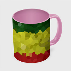 Кружка 3D Эфиопия, цвет: 3D-белый + розовый