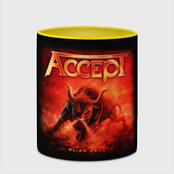 Кружка 3D Accept: Hell Bull, цвет: 3D-белый + желтый — фото 2